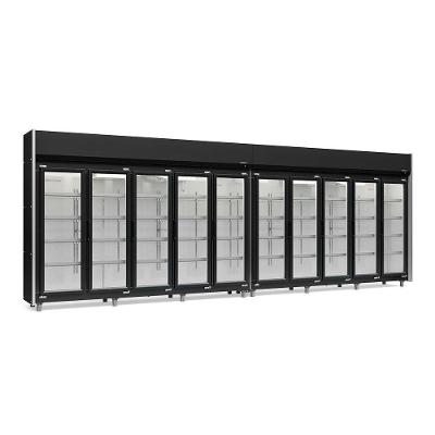 Expositor 10 Portas Preto Geas10p 4 Prateleiras 220V Gelopar