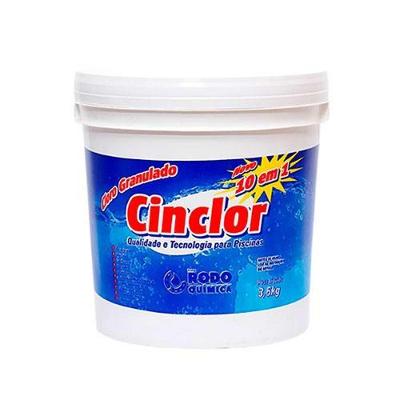 Cloro Inorgânico CINCLOR 3,6KG (10 em 1) para Piscina com Excelente Ação Bactericida Grupo