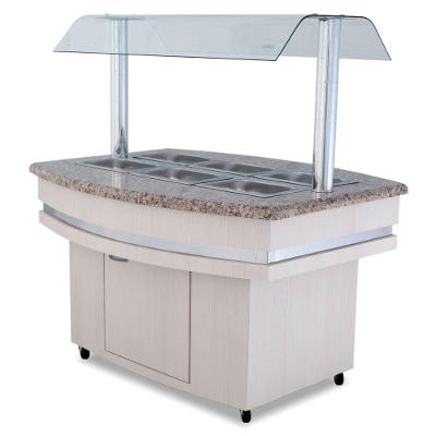 Buffet Self Service Quente 08gns Bf002 Frilux Buffet Quente Linha Luxo 8 Cubas 220V