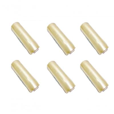 Bobina de Filme PVC 28CM X 300 METROS Kit 6 Rolos para Uso Doméstico e Profissional Transparente