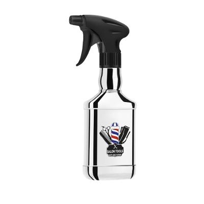 Borrifador Metálico Retângulo Prata 400ML Spray Fino e Contínuo com Aplicação Precisa Prata