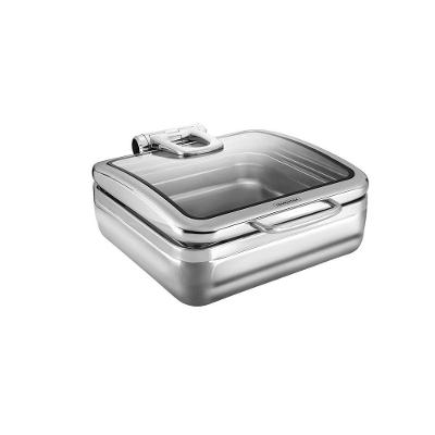 Rechaud banho-maria Tramontina Banho Maria Retangular com Cuba GN 2-3 5,9 l e Tampa Inox Tramontina