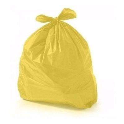 Saco para Lixo Saco Amarelo para Lixo 20 Litros 100 Sacos para Coleta Seletiva PEBD 100% Reciclado