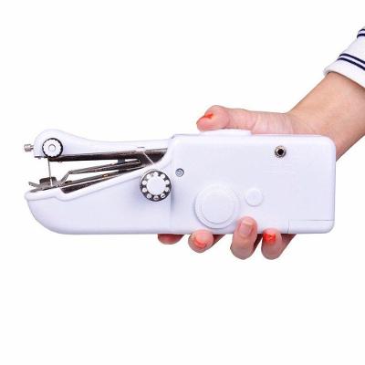 Máquina de Costura Portátil Mini Manual de Mão para Pequenos Consertos em Casa e Viagens a Pilha