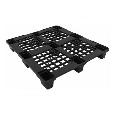 Palete Plástico Empilhável PE1 1000x1200MM para Grandes Cargas Preto Higipack
