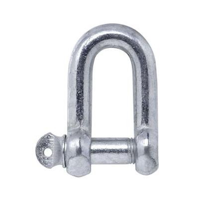 Manilha Reta Leve 3-16'' para Ancoragem Carga de Trabalho 250 Kgf Galvanizada Prata Carbostorm