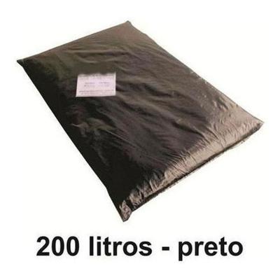 Saco de Lixo 200 Litros Reforçado 0,20 MICRAS Embalagem 15KG Preto Higipack