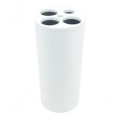 Lixeira Dispensadora de Copos 4 Tubos Capacidade 22L para Água Branco Higipack