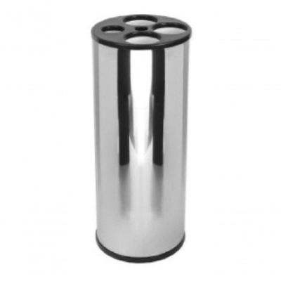 Lixeira Dispensadora de Copos 30L para Água e Café em Aço Inox AISI 430 Preto Higipack
