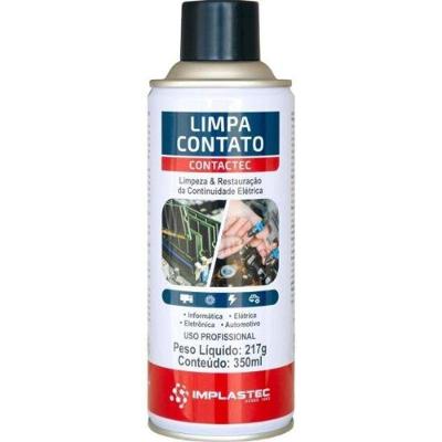 Limpador de Contato Contactec para Limpeza Instantânea em Circuitos Desenergizados 350ML Implastec