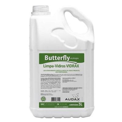 Limpador de Vidros Vidrax 5L com Alto Poder Desengordurante e Secagem Rápida Butterfly