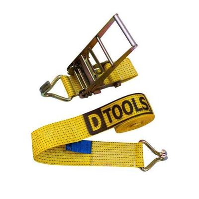 Kit Catraca 10 Toneladas 9 Metros com Gancho J, Fita Poliéster e Aço Bicromatizado Dtools