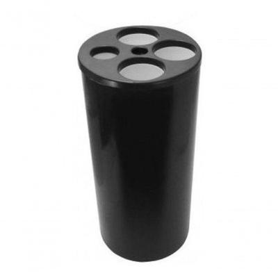 Kit Dispensador de Copos com 4 Tubos para Descarte Organizado Azul Branco Preto Vermelho Higipack