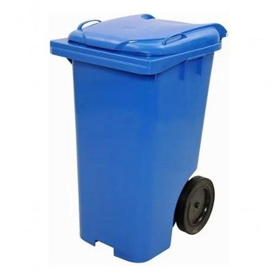 Kit Contentor Plástico 240L com 4 Unidades 240 LITROS com Rodas 200MM Cinza Higipack