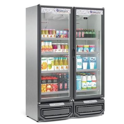 Expositor Vertical 2 Portas Gcvr950 Inox 220V Gelopar