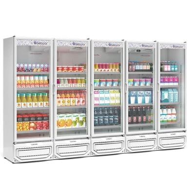 Expositor Vertical 5 Portas Gcvr2500 Branco 220V Gelopar