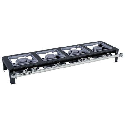 Fogão Industrial Stori Premium 4 Bocas 30x30 Em Linha M4 Pintado Metalmaq