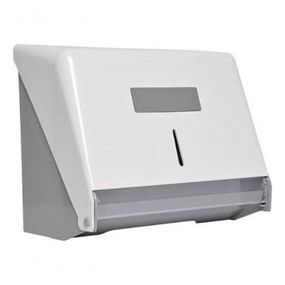 Toalheiro para Papel Bobina Até 100 m em Plástico ABS com Visor Branco Higipack
