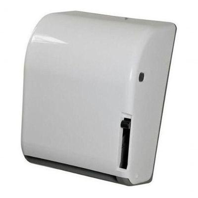 Toalheiro para Papel Bobina N17 com Alavanca Até 200M e Fechadura em ABS Branco, Cinza Higipack