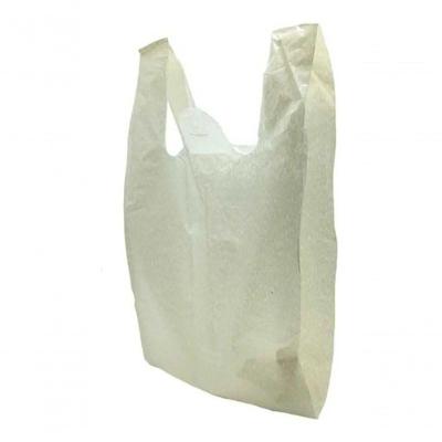 Sacola Plástica Reciclada Reforçada Branca Leitosa 5KG Higipack