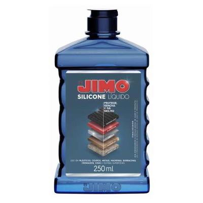 Silicone Líquido 250ML Limpa Protege Lubrifica e Dá Brilho em Borrachas Plásticos Vinis Jimo