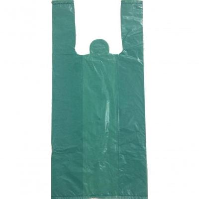 Sacola Plástica Reciclada Sacola Sacolinha Verde Reciclada Resistentes - 15 kg para Até 15 kg Verde