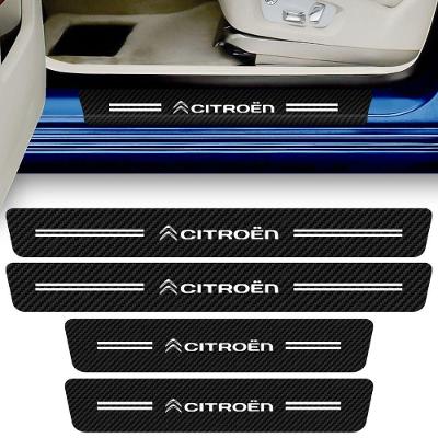 Kit 4 Adesivos para Soleira de Porta de Carro SEVEN SMART Compatível com Vários Modelos OEM