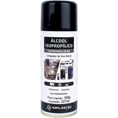 Álcool Isopropílico Aerossol Isopropanol 99,8% 160G 227ML para Limpeza de Placas e Componentes