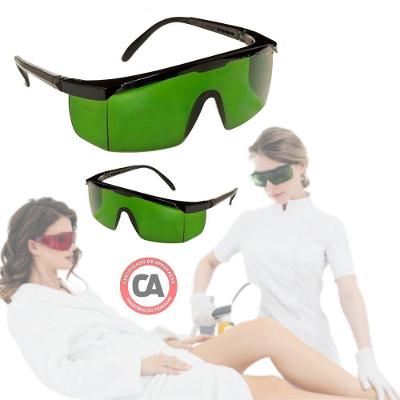 Óculos de Proteção F103 com Lente de Policarbonato UV Antirrisco Verde Ferreira Mold