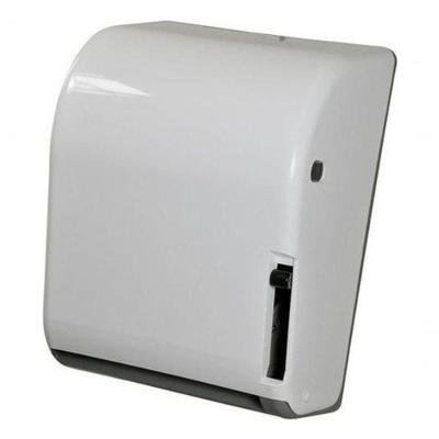 Toalheiro para Papel Bobina Alavanca 20cm X 100 200 Metros em Plástico ABS Branco Higipack