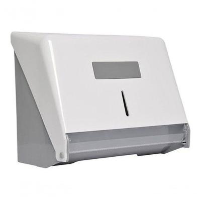 Toalheiro em ABS para Papel Bobina Até 100 m com Visor para Controle Branco Higipack
