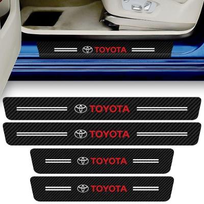 Kit 4 Adesivos para Soleira de Porta de Carro Seven Smart Vários Modelos Proteção Anti Arranhões Oem