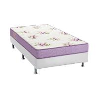 Cama Box Solteiro: Colchão Espuma Ortobom Physical Super Resistente + Base CRC Courano White(78x188) - 1