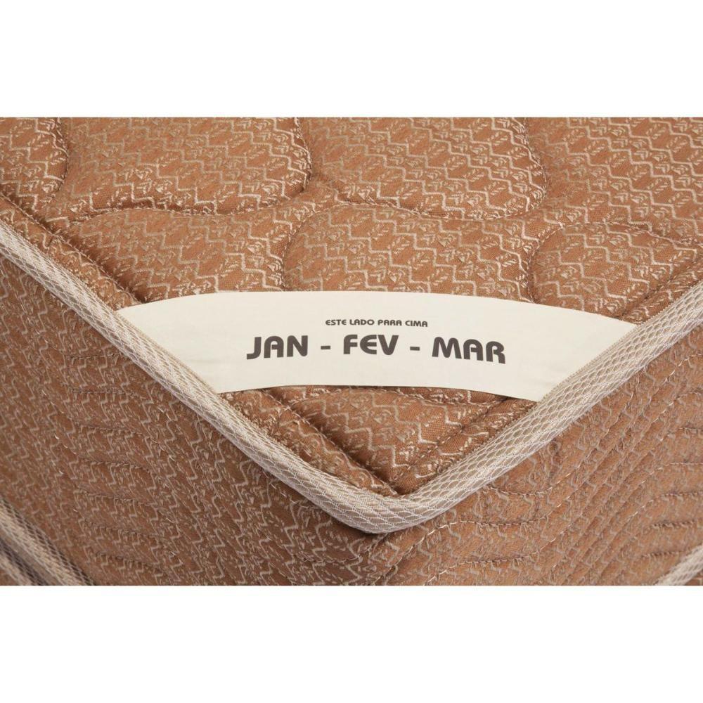 Cama Box Solteiro: Colchão Molas Bonnel Ortobom Hotelaria Nanolastic Orthotel Spring + Base CRC Suede Brown(88x188) - 3