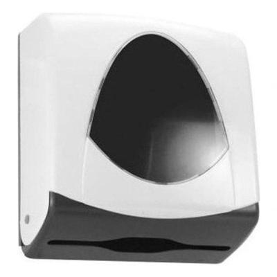Toalheiro para Papel Interfolha Start S12 para 2 Ou 3 Dobras com Fechadura em ABS Branco-Cinza
