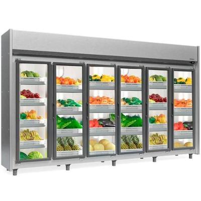 Refrigerador Vertical Auto Serviço Hortifruti 6 Portas Geas6p Inox Gelopar 220V