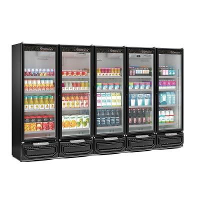 Expositor Vertical 5 Portas Gcvr2500 Preto Gelopar 220V