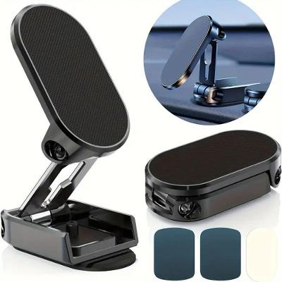 Suporte Magnético para Celular Veicular em Saída de Ar Dobrável Universal Preto OEM