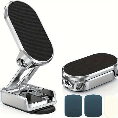Suporte Magnético para Telefone Veicular em Respiradouro Modelo Dobrável Universal Prata OEM