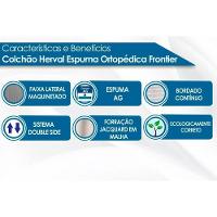 Cama Box Solteiro: Colchão Anatômico Herval AG65 Frontier + Base CRC Courano White(88x188) - 8