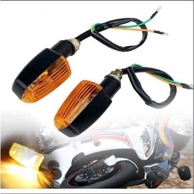 Par de Setas Pisca para Motos Modelo ZE-0066 Universal com Lâmpada Inclusa OEM