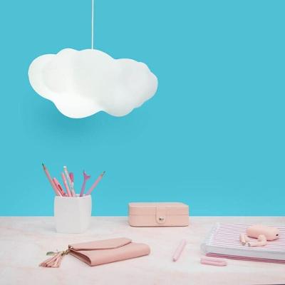 Luminária Pendente Nuvem Branca Tpc para Iluminação Aconchegante com Luz Difusa Suave Branco