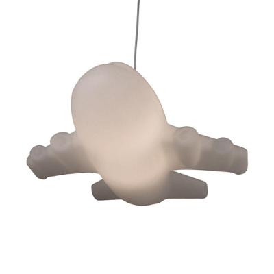 Luminária Pendente Infantil Avião Pendente Fun Light Tpc Luz Difusa Bivolt Branco