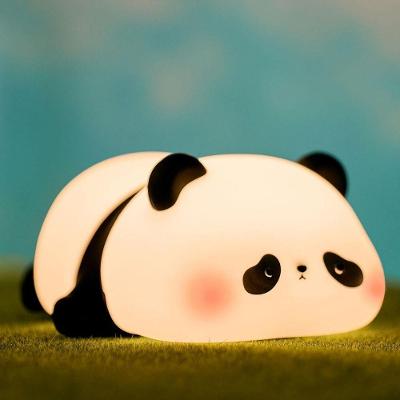 Luminária Noturna Panda com Sensor de Toque e Led Recarregável Usb Branco OEM