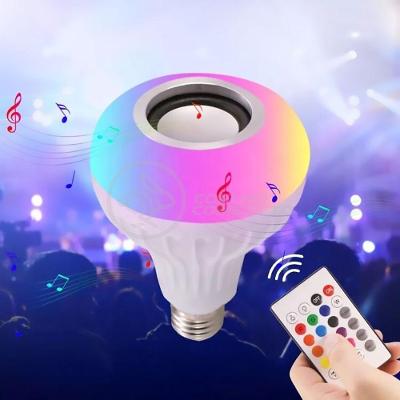 Lâmpada Led 12w E27 Rgb Colorida com Som Bluetooth e Controle Branco Smart Bracelet
