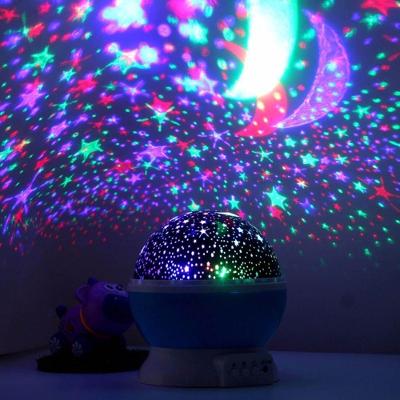 Luminária Projetor Abajur Estrelas Galáxia Universo Céu Criança com Luz Fixa RGB e Rotatória Preto