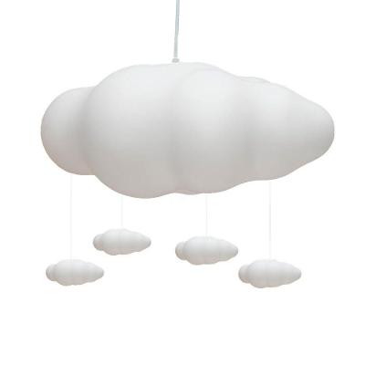 Luminária Pendente Infantil Tempestade de Nuvens Pendente TPC com Luz Suave e Instalação Fácil