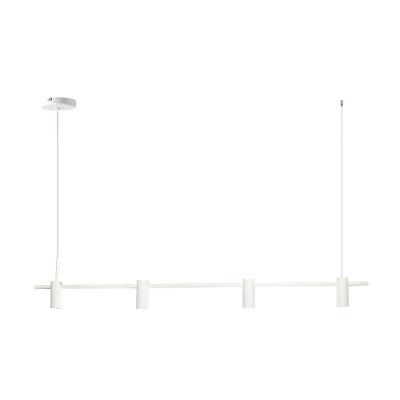Luminária Pendente Flash 4X GU10 com Iluminação Focal Branco Spotline