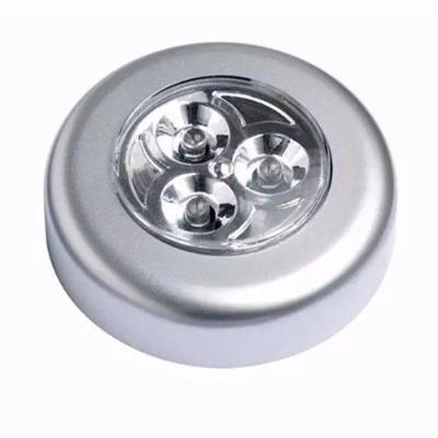 Luminária de Toque LED 3 Leds Adesiva Multifuncional para Armário Closet Branco Yeet