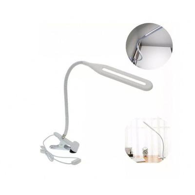 Luminária de Mesa 20 LED Garra Presilha Flexível Iluminação USB Branco OEM